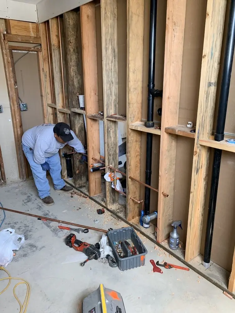 Commercial rough-in plumbing for Gas Line Repair in Swift